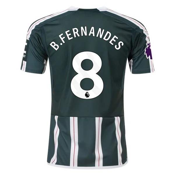 Men's Replica Adidas B. Fernandes Manchester United Away Jersey 2324