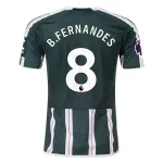 Men's Replica Adidas B. Fernandes Manchester United Away Jersey 2324