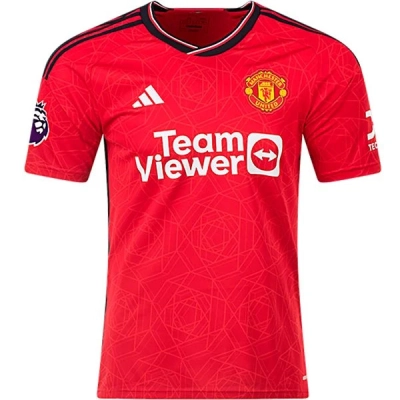 Men's Replica Adidas B. Fernandes Manchester United Home Jersey 2324 01