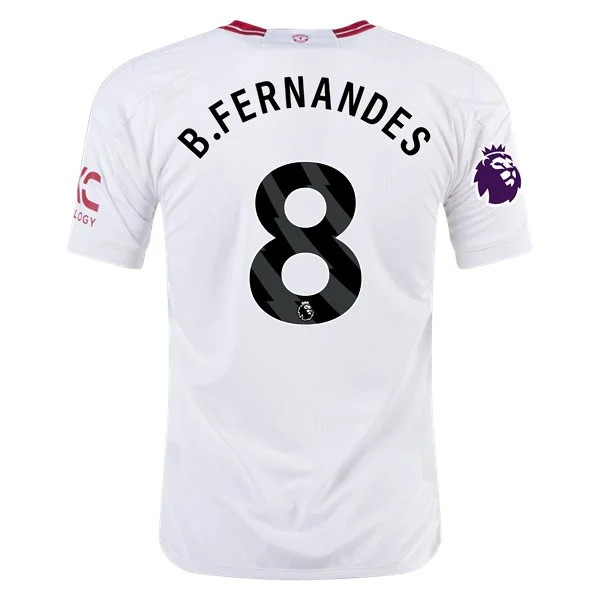 Men's Replica Adidas B. Fernandes Manchester United Third Jersey 2324