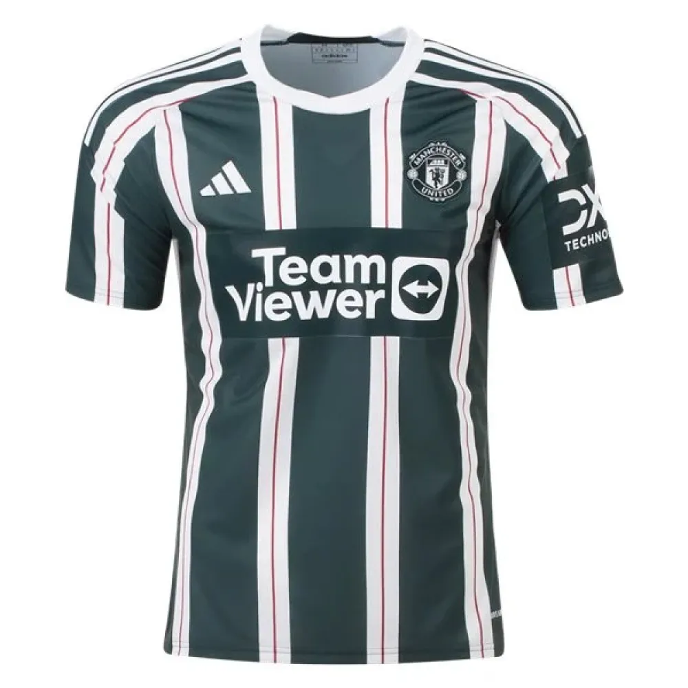 Men's Replica Adidas Beckham Manchester United Away Jersey 2324