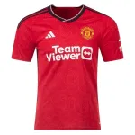 Men's Replica Adidas Beckham Manchester United Home Jersey 2324