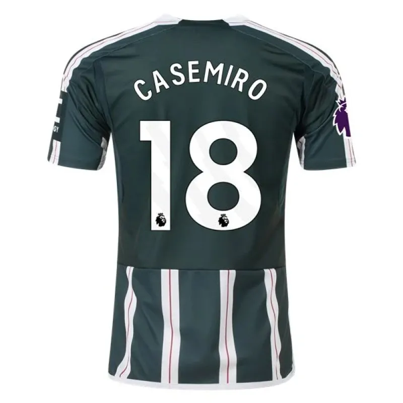 Men's Replica Adidas Casemiro Manchester United Away Jersey 2324
