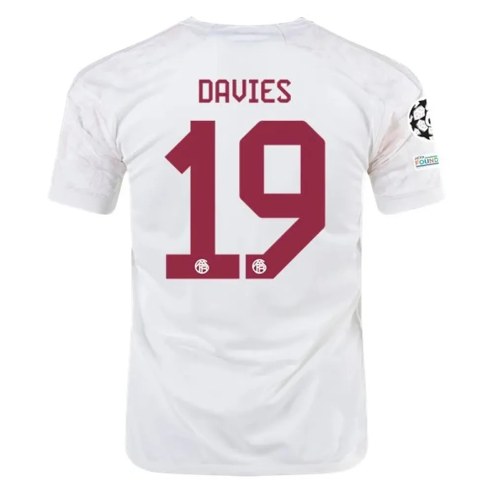 Men's Replica Adidas Davies Bayern Munich Third Jersey 2324 - UCL