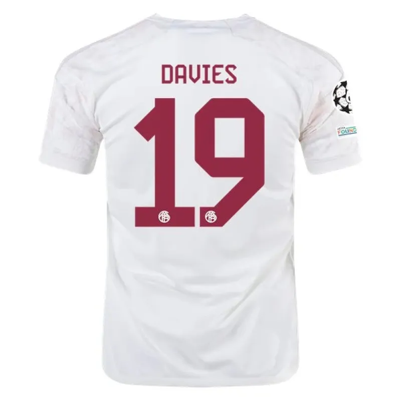 Men's Replica Adidas Davies Bayern Munich Third Jersey 2324 - UCL