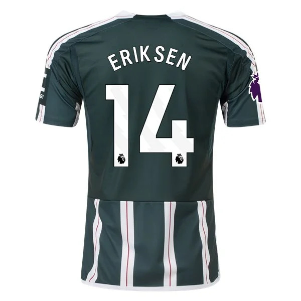 Men's Replica Adidas Eriksen Manchester United Away Jersey 2324