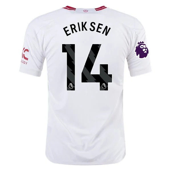 Men's Replica Adidas Eriksen Manchester United Third Jersey 2324