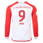 Men's Replica Adidas Kane Bayern Munich Long Sleeve Home Jersey 2324