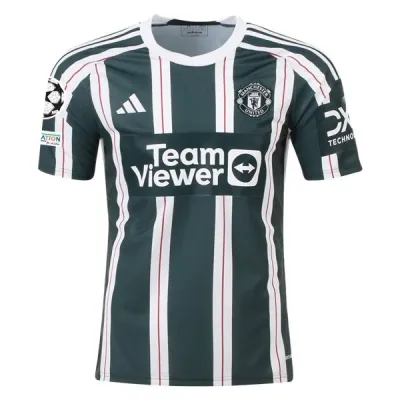 Men's Replica Adidas Manchester United Away Jersey 2324 - UCL 01