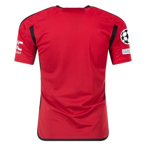 Men's Replica Adidas Manchester United Home Jersey 2324 - UCL