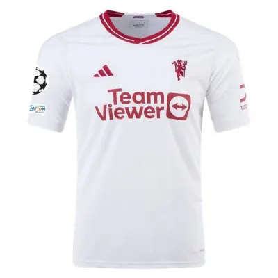 Men's Replica Adidas Manchester United Third Jersey 2324 - UCL 01