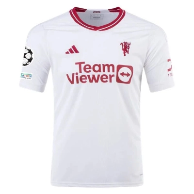 Men's Replica Adidas Manchester United Third Jersey 2324 - UCL 01