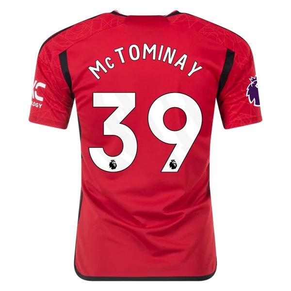 Men's Replica Adidas McTominay Manchester United Home Jersey 2324