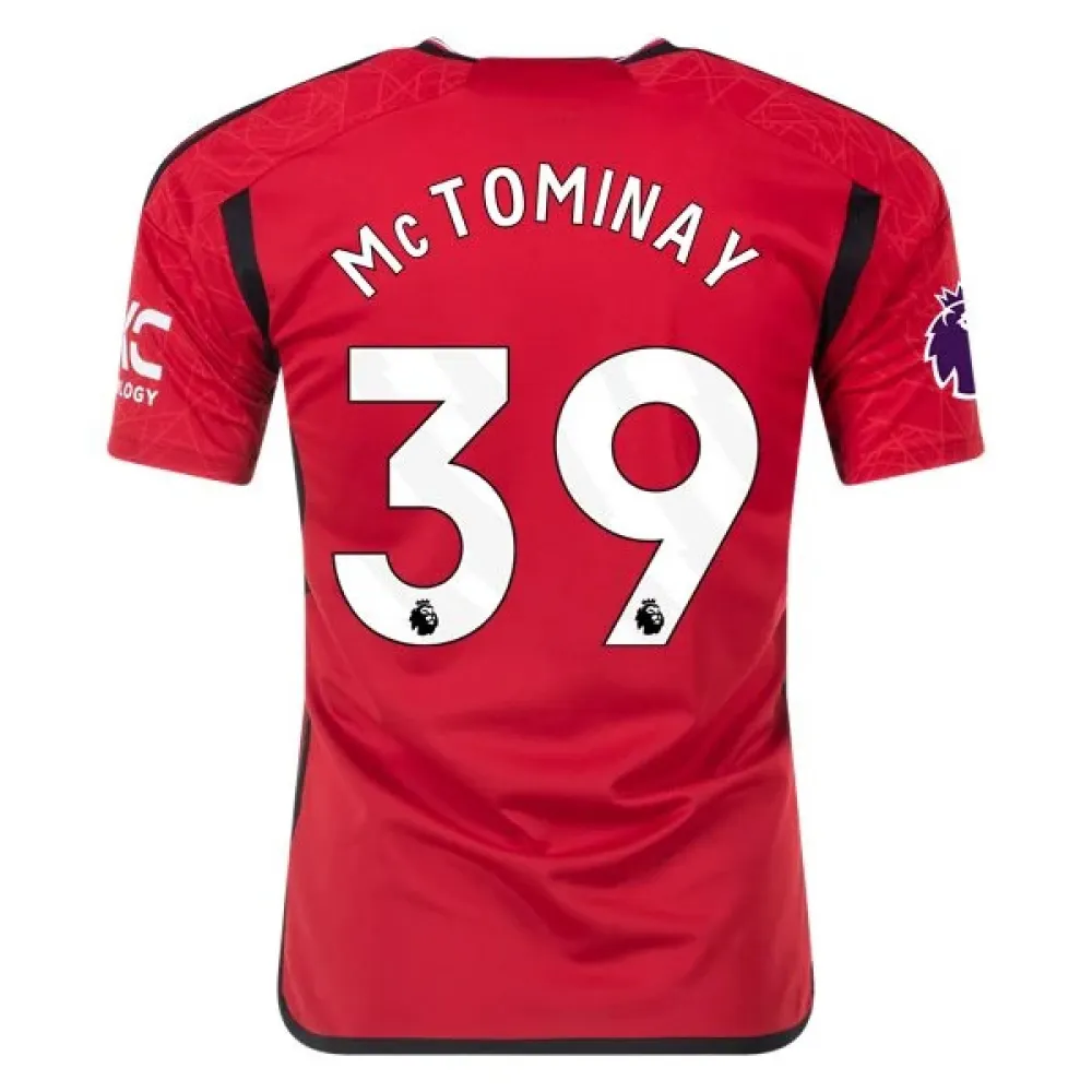 Men's Replica Adidas McTominay Manchester United Home Jersey 2324
