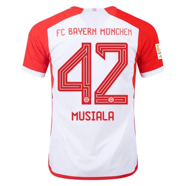 Men's Replica Adidas Musiala Bayern Munich Home Jersey 2324