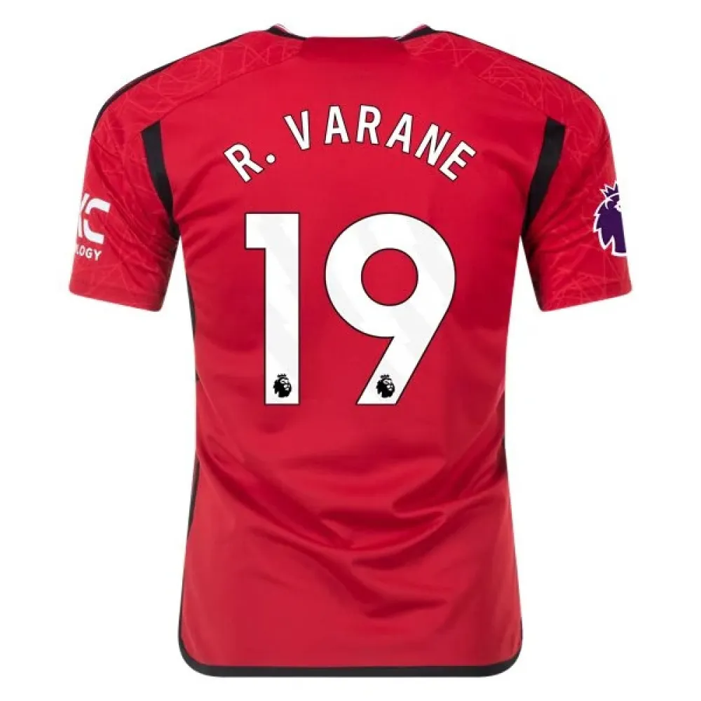 Men's Replica Adidas R. Varane Manchester United Home Jersey 2324