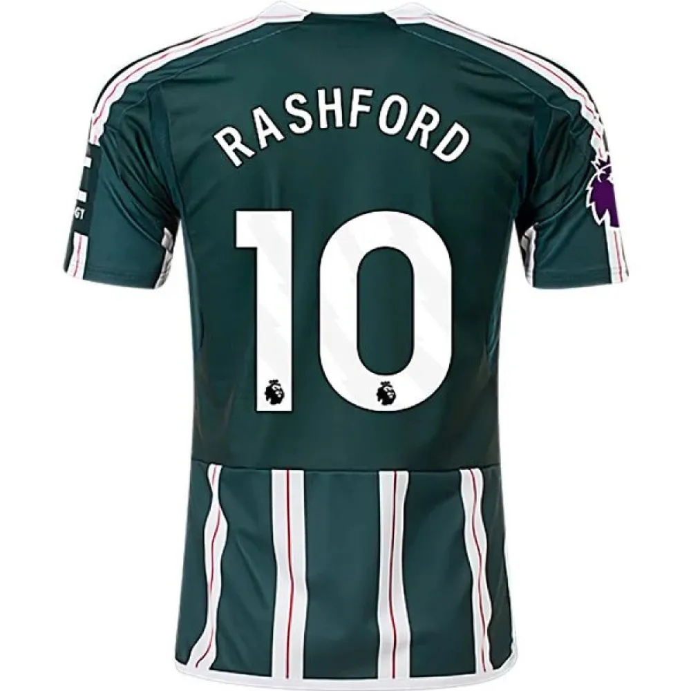 Men's Replica Adidas Rashford Manchester United Away Jersey 2324