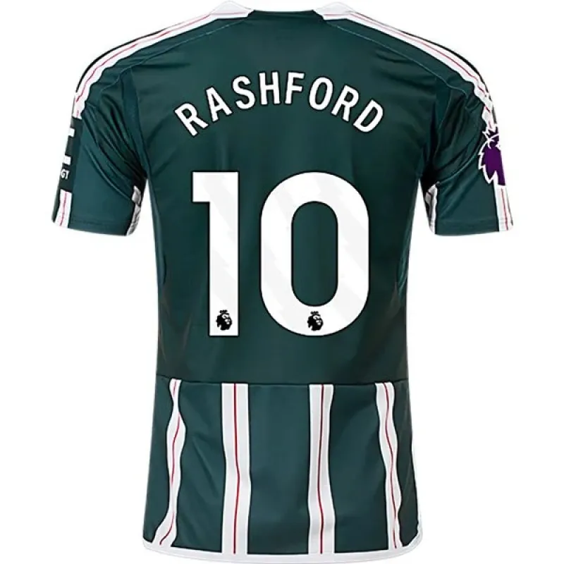 Men's Replica Adidas Rashford Manchester United Away Jersey 2324