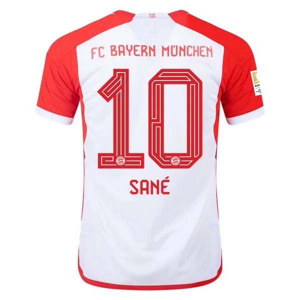 Men's Replica Adidas Sane Bayern Munich Home Jersey 2324