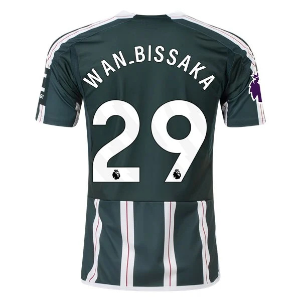 Men's Replica Adidas Wan-Bissaka Manchester United Away Jersey 2324