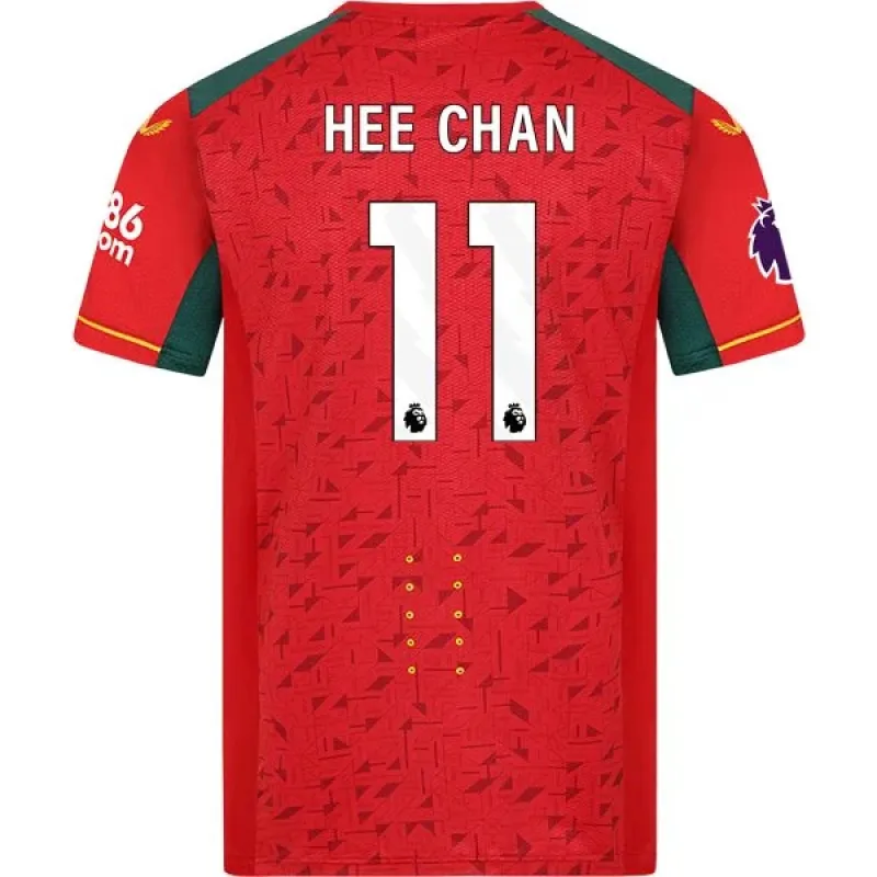 Men's Replica Castore Hee Chan Wolverhampton Away Jersey 2324