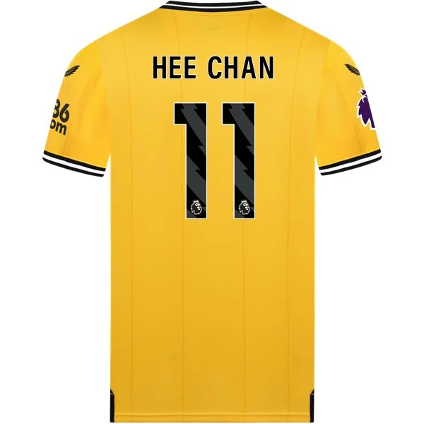 Men's Replica Castore Hee Chan Wolverhampton Home Jersey 2324