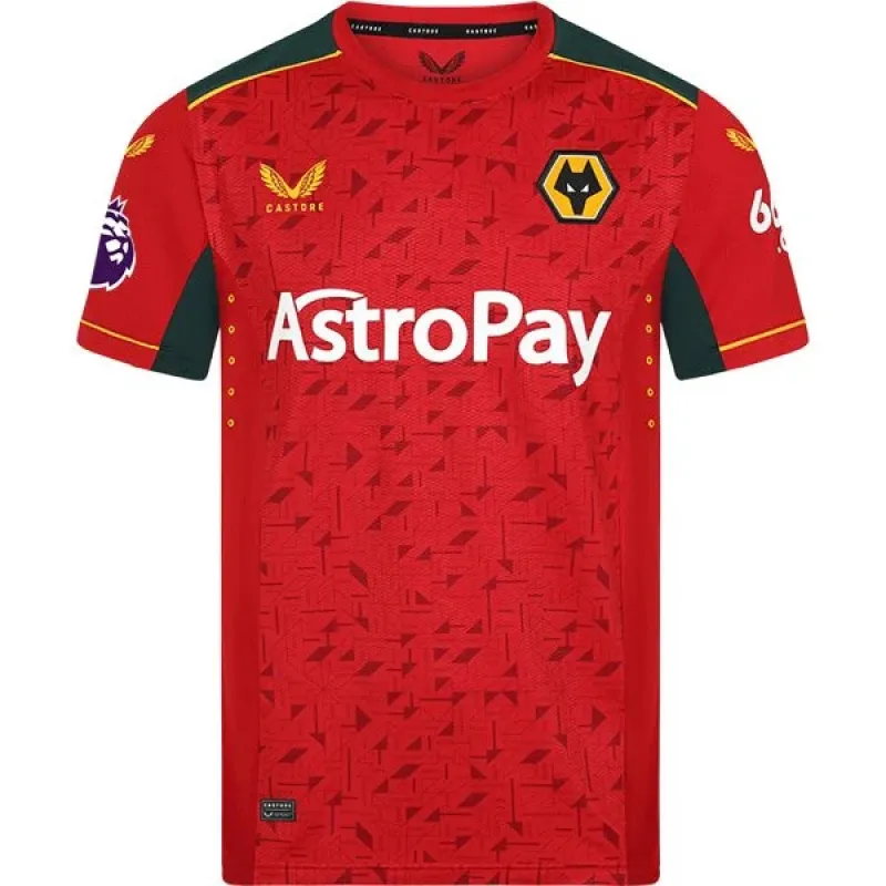 Men's Replica Castore Neto Wolverhampton Away Jersey 2324