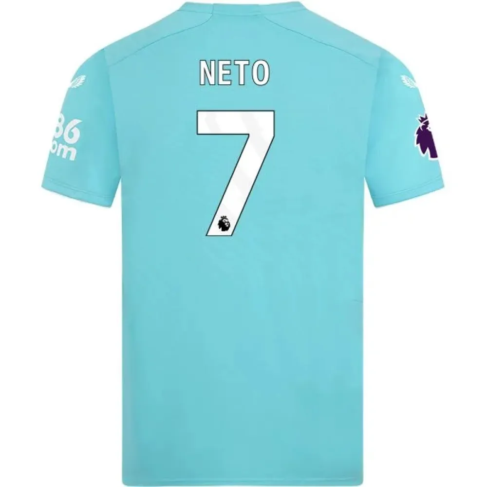Men's Replica Castore Neto Wolverhampton Third Jersey 2324