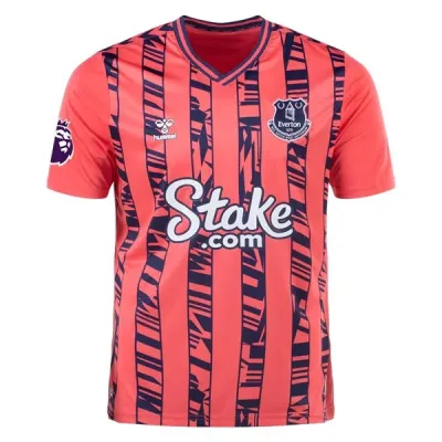 Men's Replica Hummel Calvert-Lewin Everton Away Jersey 2324 01