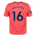 Men's Replica Hummel Doucoure Everton Away Jersey 2324