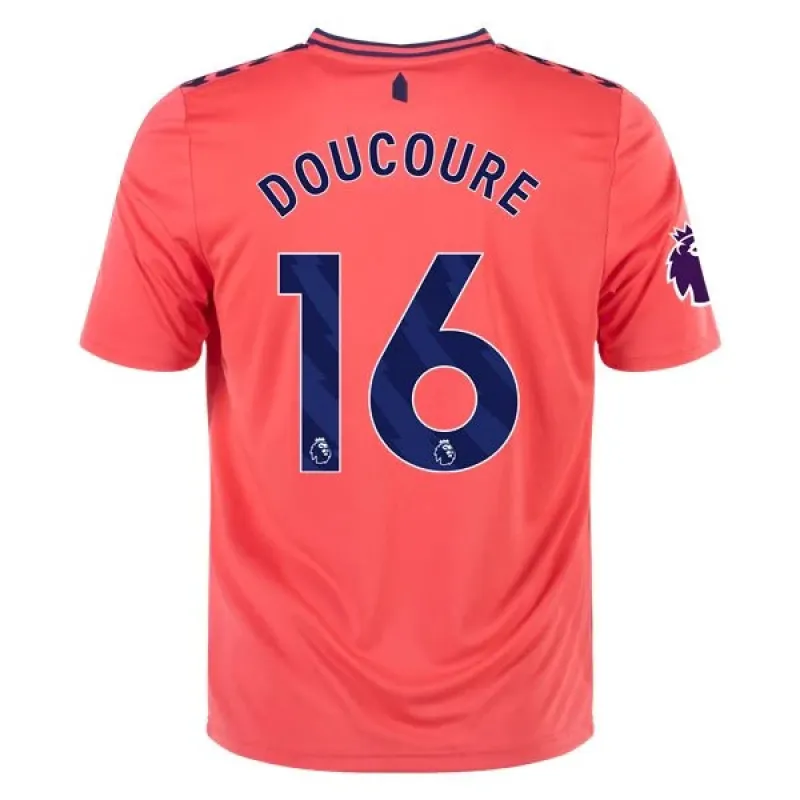 Men's Replica Hummel Doucoure Everton Away Jersey 2324