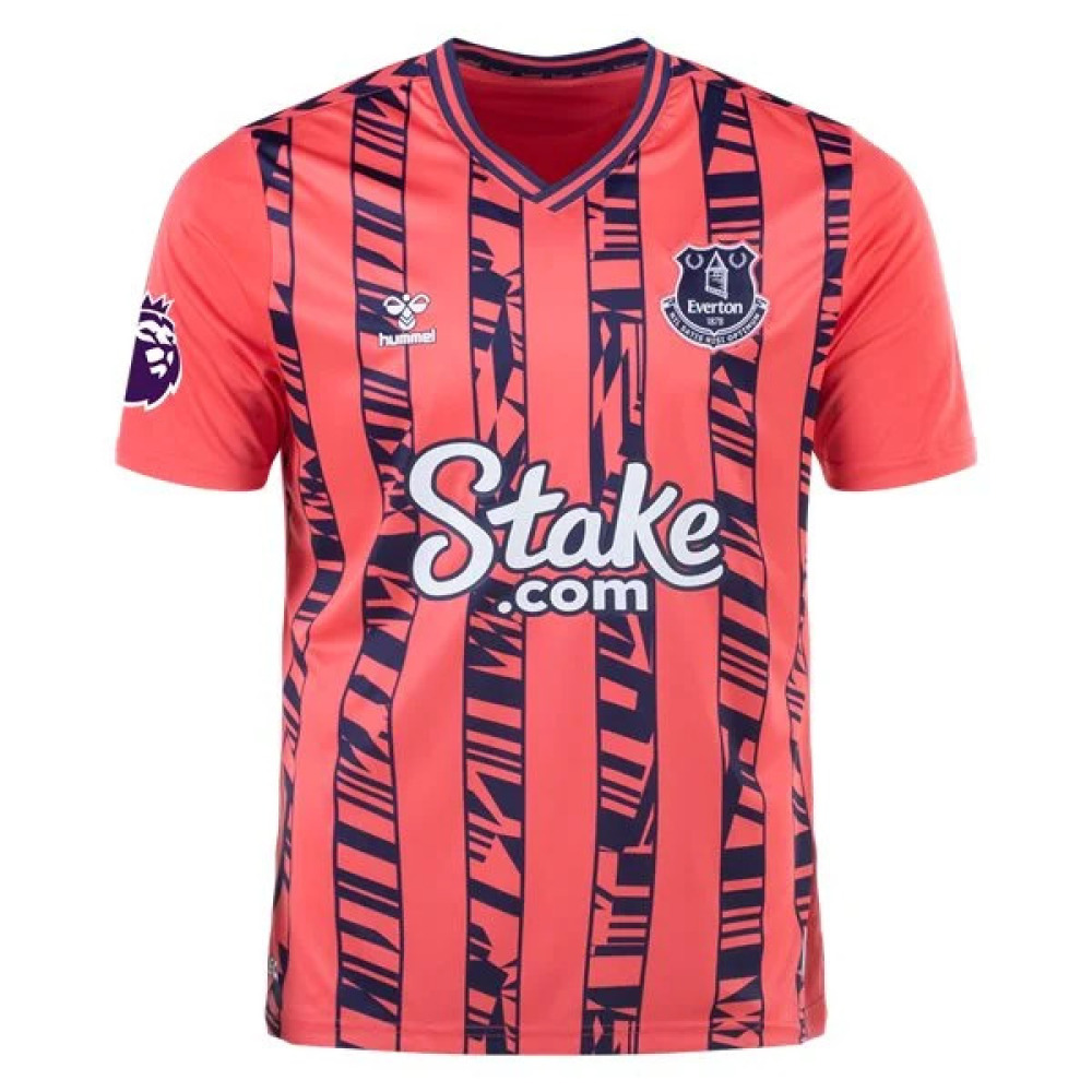 Men's Replica Hummel Doucoure Everton Away Jersey 2324