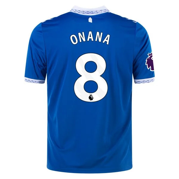 Men's Replica Hummel Onana Everton Home Jersey 2324