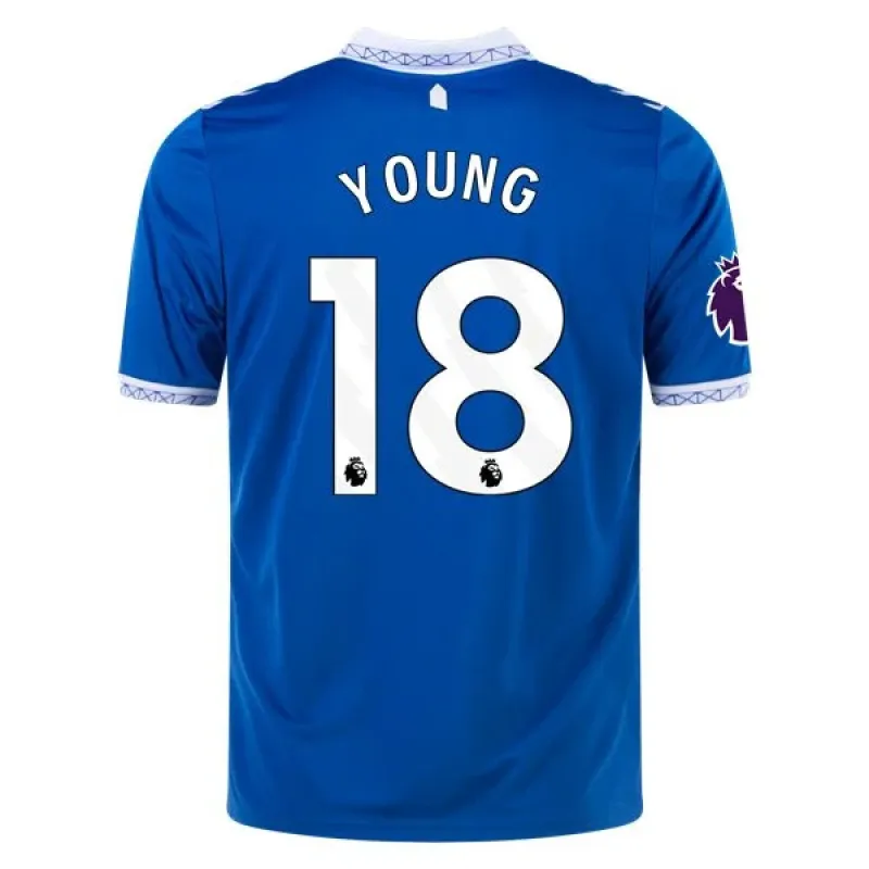 Men's Replica Hummel Young Everton Home Jersey 2324