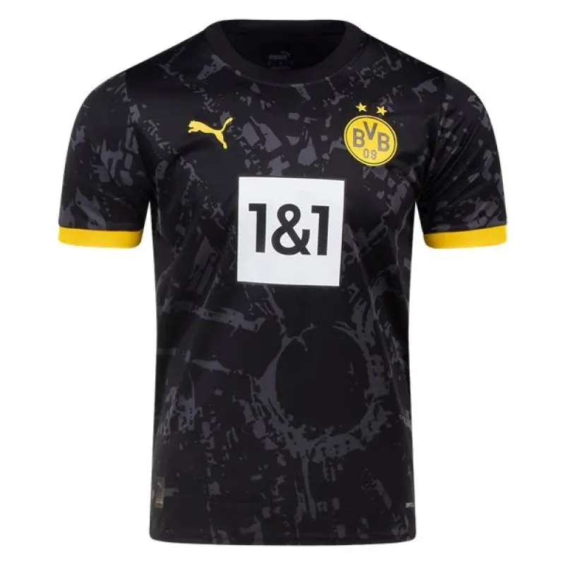 Men's Replica Puma Borussia Dortmund Away Jersey 2324
