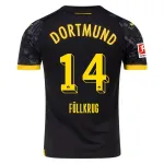 Men's Replica Puma Fullkrug Borussia Dortmund Away Jersey 2324