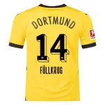 Men's Replica Puma Fullkrug Borussia Dortmund Home Jersey 2324