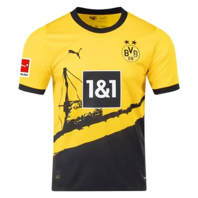 Men's Replica Puma Reus Borussia Dortmund Home Jersey 2324 01