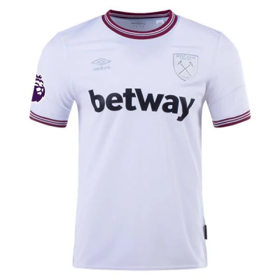Men's Replica Umbro Alvarez West Ham Away Jersey 2324 01