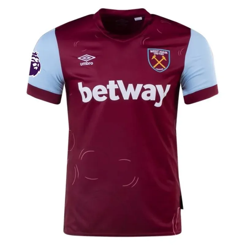 Men's Replica Umbro P. Fornals West Ham Home Jersey 2324