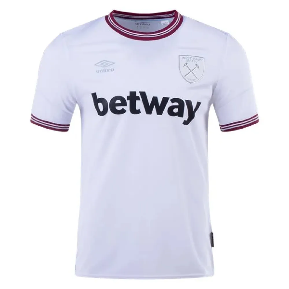 Men's Replica Umbro West Ham Away Jersey 2324