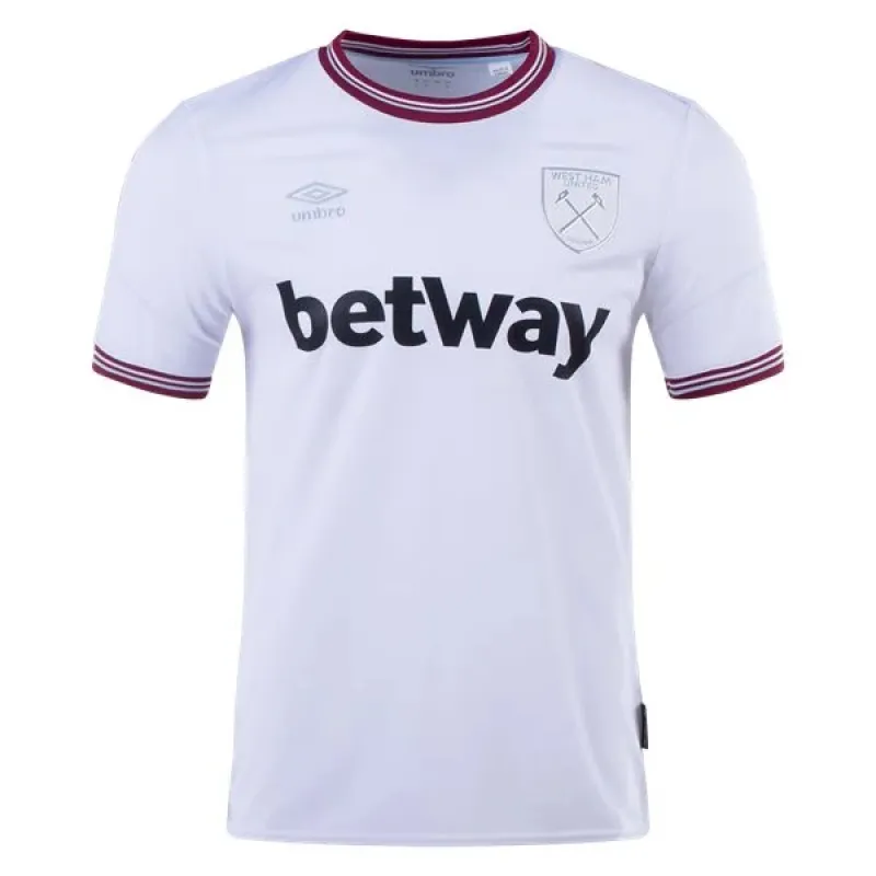 Men's Replica Umbro West Ham Away Jersey 2324