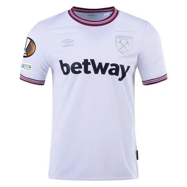 Men's Replica Umbro West Ham Away Jersey 2324 - UEL