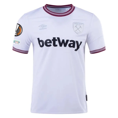 Men's Replica Umbro West Ham Away Jersey 2324 - UEL 01