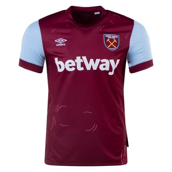 Men's Replica Umbro West Ham Home Jersey 2324