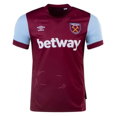 Men's Replica Umbro West Ham Home Jersey 2324 01
