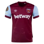 Men's Replica Umbro West Ham Home Jersey 2324 - UEL
