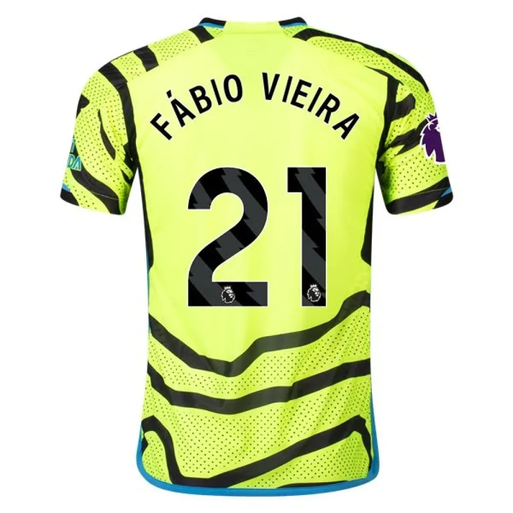 Men's Authentic Adidas Fabia Vieira Arsenal Away Jersey 2324
