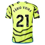 Men's Authentic Adidas Fabia Vieira Arsenal Away Jersey 2324