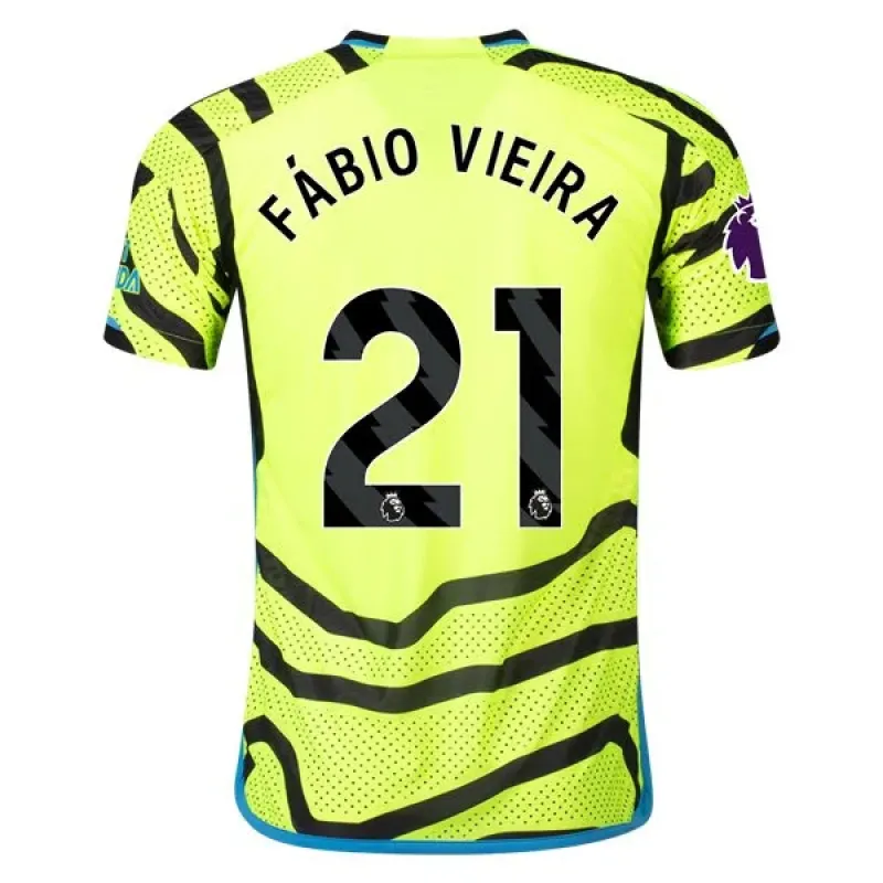 Men's Authentic Adidas Fabia Vieira Arsenal Away Jersey 2324